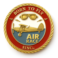 Cadeaux personnalisés pour anniversaire, souvenir d'aviation, logo, pièces de monnaie en métal personnalisées en forme d'avion