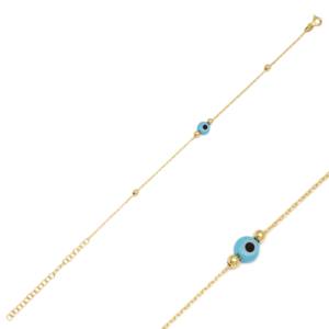 Tiny Turkish Eye Design Charm <b>Thin</b> <b>Bracelet</b> Turkish Wholesale Handcrafted 925 Sterling <b>Silver</b> Jewelry - Product Image 1