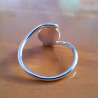7-30 MM yuvarlak şekilli kapalı geri Collet US-7 925 ayar gümüş Metal döküm çerçeve kupası yüzükler güzel takı üreticisi