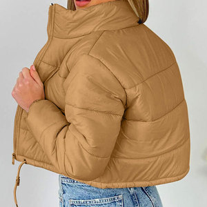 Custom Winter Women Solid Color <b>Jackets</b> Bubble Puffer Ladies Down Puffer <b>Jacket</b> Polyester Nylon Breathable Women Clothing - Product Image 3