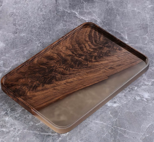 ถาดไม้เอนกประสงค์ขายดีที่สุด พร้อมหูจับ ทำความสะอาดง่าย และปรับแต่งได้ สำหรับเสิร์ฟอาหาร กาแฟ ชา ขนม และใช้ตกแต่ง - Product Image 4