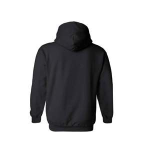 Sudadera con capucha de manga larga para hombre de primera calidad, sudaderas de lana central de invierno con bordado, estampado personalizado, ropa de moda OEM negra - Product Image 2