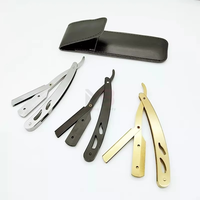 Oferta Especial: Nuevo Diseño de Alta Calidad, Maquinilla de Afeitar Profesional de Acero Inoxidable para Barbería, Afeitado en Húmedo, de Una Sola Hoja