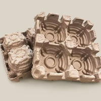 Produits d'emballage de pulpe personnalisés Plateau d'expédition biodégradable pour bouteilles de bière Moule Protection de pulpe Insert de bouteille de vin