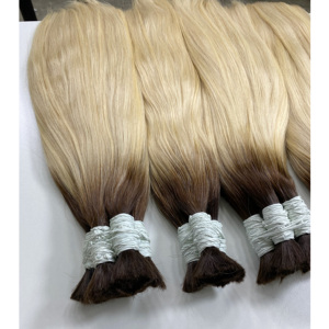 Pour Ombre Blonde russe donneur Extensions de cheveux Durable européen brut cheveux humains extrémités épaisses HD dentelle cheveux vietnamiens en vrac - Product Image 4