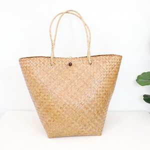 Hand Woven Ladies <b>Straw</b> <b>Bags</b> Made From Seagrass Modern Women Handbag Customization Support - Product Image 4