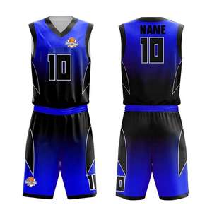 Uniforme de basket-ball personnalisé de bonne qualité bon marché matériau en maille vierge réversible séchage rapide vente en gros maillot de basket-ball pour jeunes - Product Image 3