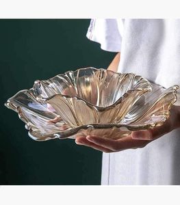 ชามแก้วใส่ช็อคโกแลตสำหรับร้านอาหารชามใส่ผลไม้ทำด้วยมือสีทองใส - Product Image 4