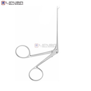 Micro-pince à oreilles Fisch 80MM droite, instrument chirurgical avec mâchoires dentelées, taille 0.7x3.5MM, instruments médicaux - Product Image 3