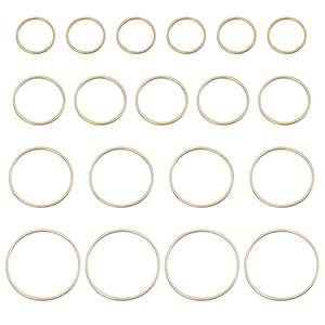 Fournisseur en gros Anneaux de liaison torsadés 8 styles de breloques rondes en alliage Connecteurs géométriques Boucles de lunette fermée pour boucles d'oreilles pendantes - Product Image 6