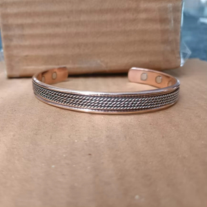 <b>Copper</b> Cuff Bangles New Arrival 2024 Handmade <b>Copper</b> <b>Bracelet</b> <b>Pure</b> Solid <b>Copper</b> Bangle in Best Price - Product Image 1