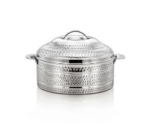 Pot de Handi en cuivre en acier traditionnel en cuivre avec bol de couverture de qualité alimentaire pour Biryani plat de soupe durable rond - Product Image 2