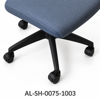 Chaise de bureau moderne grise en maille, hauteur réglable, siège rembourré, base à roulettes en nylon pour bureaux de personnel, espaces de travail à domicile et de bureau