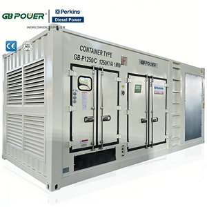 Générateur diesel conteneurisé 1250 kVA à moteur Perkins, <span class=keywords><strong>alternateur</strong></span> triphasé 4 fils, système ATS, à louer - Product Image 2