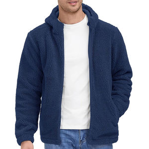 Custom Design <b>Sherpa</b> Polar Fleece Jacket Fashionable Varsity Jackets Outdoor Fleece Jacket Unisex 100% Cotton <b>Hoodies</b> For <b>Man</b> - Product Image 2