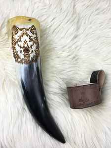 Cadeau de Pâques moderne buffle d'eau Viking corne à boire verre personnalisé sculpté à la main moulé 10 Oz tasse de l'Inde - Product Image 3