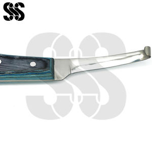 Service OEM ODM, couteau à sabots de maréchal-ferrant durable, acier inoxydable, lame incurvée, outil de coupe de sabots tranchant, résistant à la rouille, chevaux - Product Image 5