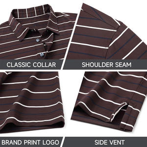 Polos OEM para hombre con logotipo de ajuste personalizado, tela de algodón de marca, material transpirable y opciones de etiqueta privada - Product Image 5