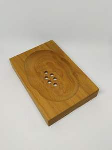 Porte-savon fait main à finition naturelle avec design antidérapant, durable et écologique pour lavabo de salle de bain par Apex Align - Product Image 2