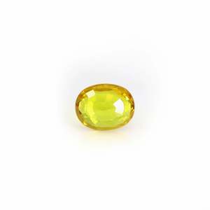 Piedra de Zafiro Amarillo Facetada de Peridoto Natural - Corte Ovalado de 3.60 Quilates - Product Image 2