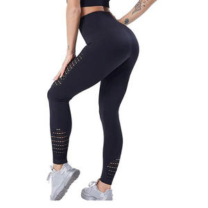 Logo personnalisé 2 pièces ensemble de vêtements de sport dames sans couture dos croisé soutien-gorge de sport Scrunch bout à bout jambières de sport vêtements de sport pour femmes - Product Image 1