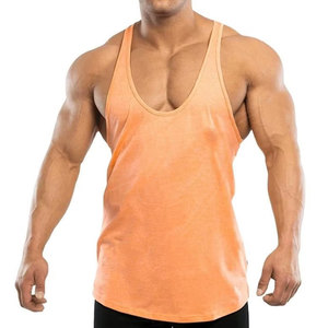 Camiseta sin mangas para culturismo OEM para hombre, transpirable, de punto, 100% algodón, de secado rápido, ropa deportiva para correr, entrenamiento y actividades físicas. - Product Image 1