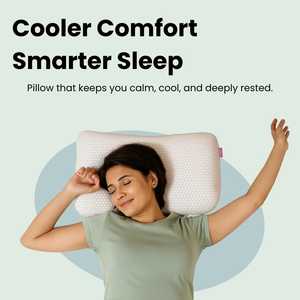 Best 2-Sided Curved Design High Adjustable Ergonomic Cervical Memory Foam <b>Pillow</b> Relaxing Sleep Woven <b>Neck</b> New Trending - Product Image 3