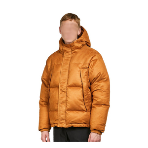 <b>Men's</b> High Quality <b>Velvet</b> Puffer <b>Jacket</b> Top Design <b>Velvet</b> Hooded Bubble Coat for Winter Stylish Canvas High Street Style - Product Image 1