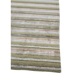 Alfombra Tejida a Mano de Lana y Viscosa a Rayas para el Hogar-Hwv-13006 - Product Image 4