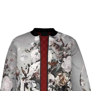 Nouvelle arrivée, veste bomber en polaire polyester personnalisée, élégante et bon marché, sublimée, pour l'hiver / Veste bomber en gros - Product Image 5