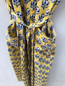 ชุดกิโมโนผ้าฝ้ายลายดอกไม้ พิมพ์ลายบล็อก สไตล์โบฮีเมียน ชุดเจ้าสาว ขายส่งราคาดีที่สุด - Product Image 6