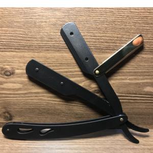 Rasoir droit personnalisé en acier inoxydable, rasoir de barbier à lame unique, rasoir de sécurité à lame remplaçable - Product Image 1