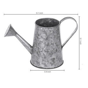 Offre Spéciale jardinières rustiques galvanisées, ensemble de 2 jardinières à fleurs en métal et seaux de jardin, jardinières à fleurs en métal personnalisées - Product Image 6