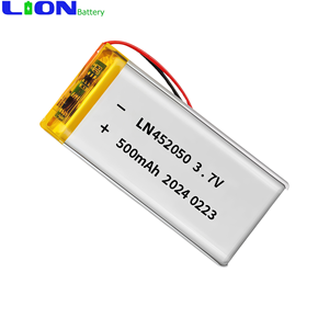 37V 3.7V 500mAh Lipo452050 502050 充電式ポーチ型リチウムイオン452050ポリマー小型電池 - Product Image 1