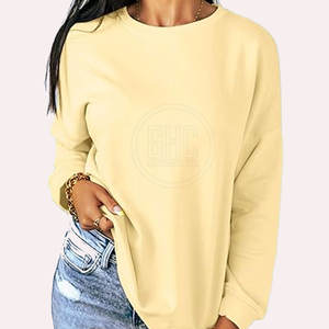 Jersey personalizado para mujer, sudaderas, ropa de invierno, ropa con logotipo impreso en la parte delantera, método de tejido no tejido - Product Image 2