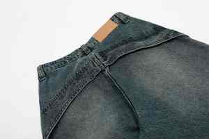 กางเกงยีนส์ขากว้างแฟชั่นวินเทจสำหรับผู้ชายกางเกงยีนส์ขายาว100% ไซส์ใหญ่พิเศษสำหรับฤดูร้อน - Product Image 2