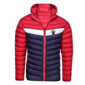 Vêtements de sport UNIQUE, veste d'hiver pour homme personnalisable, veste matelassée à bulles, doudoune à capuche, brillante, imperméable, service OEM disponible - Product Image 4