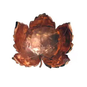 Accessoires d'hôtel Plat de service de table de qualité supérieure Plat de service en aluminium en forme de feuille d'or pour l'Inde - Product Image 5