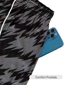 Men's 2-in-1 Camo Print <b>Gym</b> <b>Shorts</b> Quick Dry Training Athletic Workout <b>with</b> 5 Elastic Waist Breathable <b>Phone</b> <b>Pockets</b> - Product Image 4