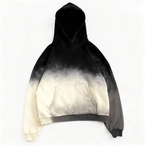 Pull-over épais surdimensionné en coton 100% chiné, délavé au soleil, vintage, personnalisé avec broderie, style streetwear d'hiver - Product Image 5