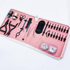 Professional Stainless Steel Hair Extension <b>Tools</b> Kit with Pliers Razor 2 Bead Boxes <b>Threads</b> & Gripper Clips - Product Image 3