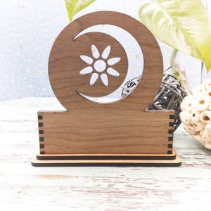 Porte-cartes en bois naturel, léger et fin, pour cartes bancaires et cartes de visite - Product Image 1