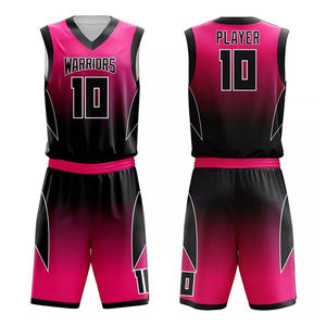 Conjunto de uniforme de baloncesto para adultos, camiseta de baloncesto de verano transpirable de diseño personalizado - Product Image 1