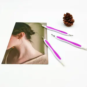 Herramientas de manicura de alta calidad, empujadores de cutículas de uñas plateadas, empujadores profesionales de cortador de cutículas de acero inoxidable - Product Image 2