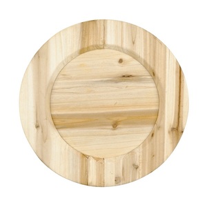 Assiette de chargeur en bois pour cuisine Assiette ronde en bois massif d'acacia de haute qualité pour restaurant - Product Image 4