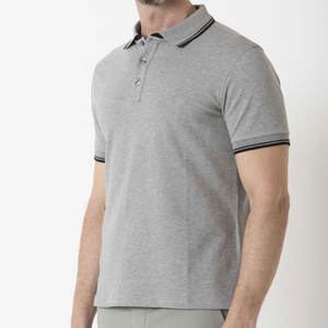 เสื้อยืดคอโปโลผ้าฝ้ายลำลองแขนสั้นสำหรับผู้ชาย - Product Image 2