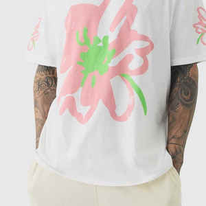 Vente en gros T-shirt surdimensionné 100% coton pour hommes grande taille du fabricant imprimé à vendre - Product Image 6