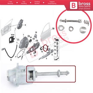 Juego de Reparación de Cilindro de Cerradura de Puerta Delantera Izquierda BDP1212 51217310733 para X3 2017-2020 F30 F31 F80 2012-2019 - Product Image 5