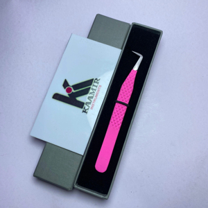 แหนบต่อขนตาเพิ่มวอลลุ่มสีชมพูพร้อมกล่องฉลากส่วนตัว - Product Image 1