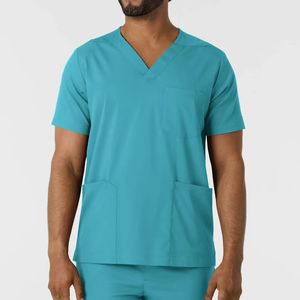 Uniformes hospitaliers unisexes de haute qualité Ensembles de gommage Marque privée Soins de santé Médicaux Adultes Costumes de gommage pour hommes - Product Image 1